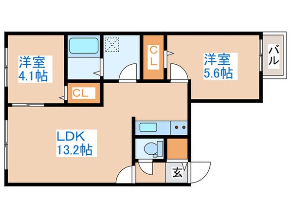 カオン山鼻の物件間取画像